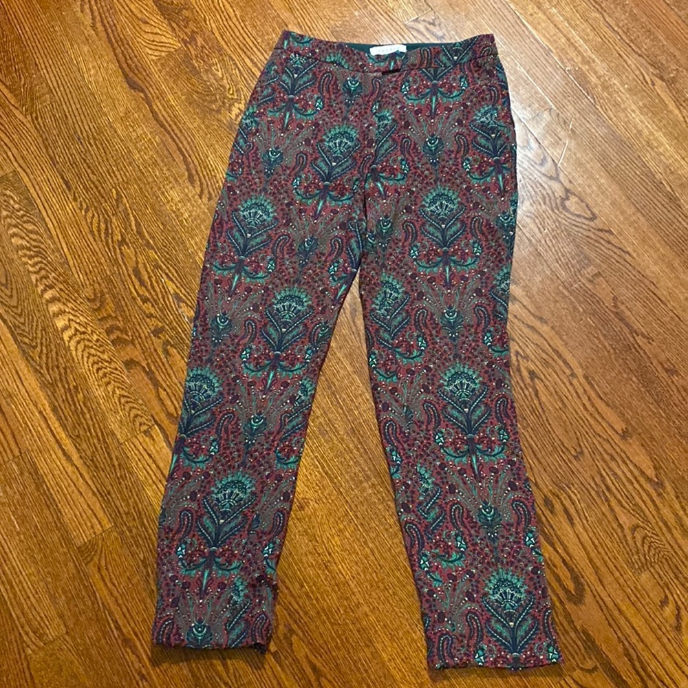 Sandro Paisley Print Trouser Pant